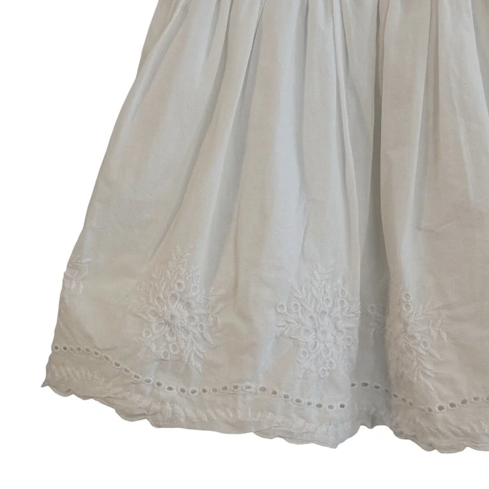 Baby B'gosh White Eyelet Embroidered Dress‎ 18M 100% Cotton Baptism